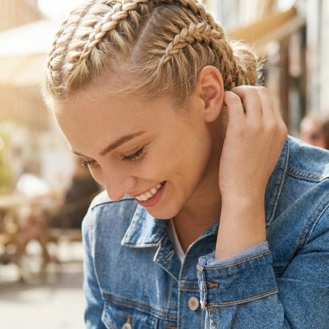 tresse collé cheveux naturels