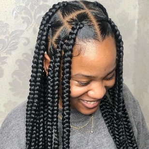 Box braids : Gros