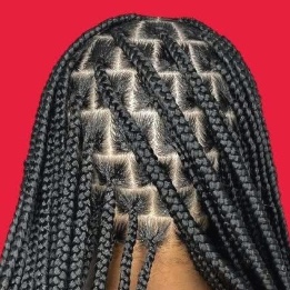 Box braids: moyen