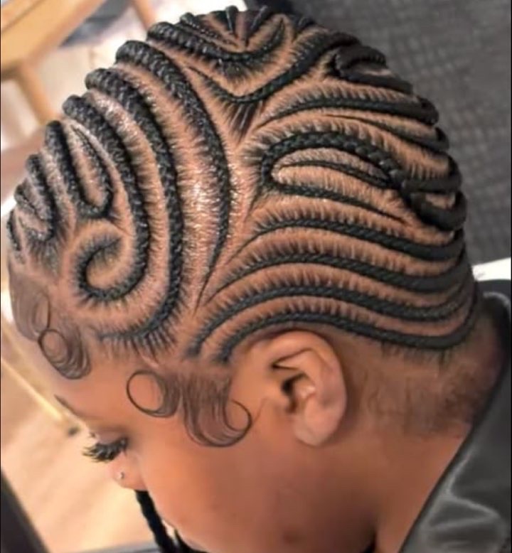 Cornrows avec mèches